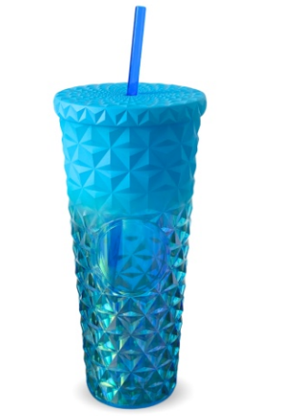 Termo Vaso TORNASOL Doble Pared Con Pitillo 700ml Diseño Diamante