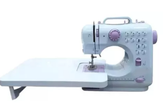 Maquina Portatil De Coser 505a Multifuncional Con Mesa