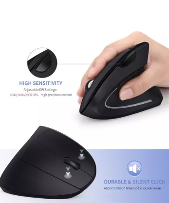 Mouse Vertical Ergonomico Inalambrico