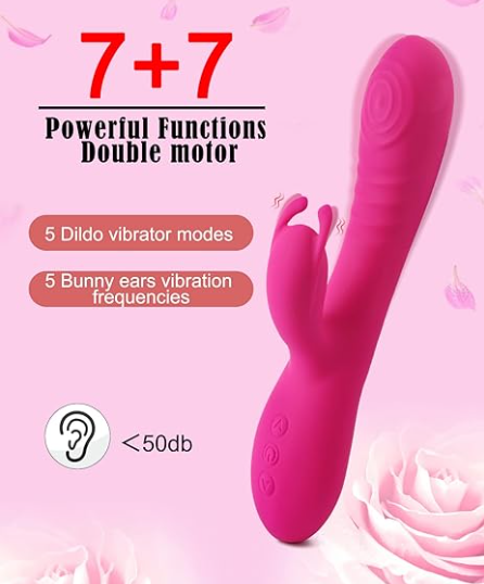 Vibrador De Conejo Con Aletas Para Clítoris Y Punto G