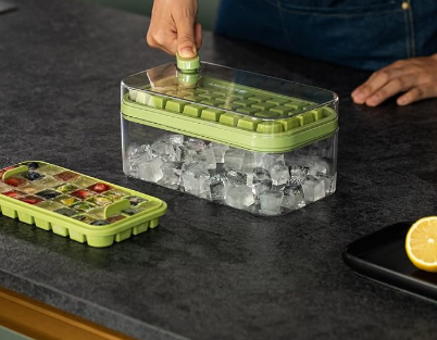 Bandejas Para Cubitos De Hielo Con Tapa