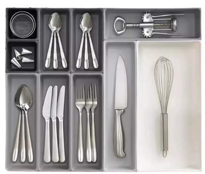 Organizador Cubiertos Utensilios Cocina 10 Espacios