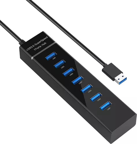 Multipuerto Usb 7 Puertos 3.0 Led Alta Velocidad